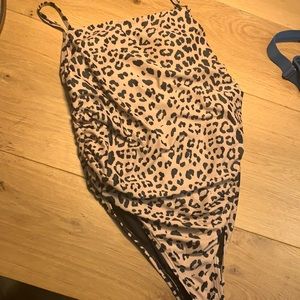 Pink Blush Maternity Leopard swimsuit